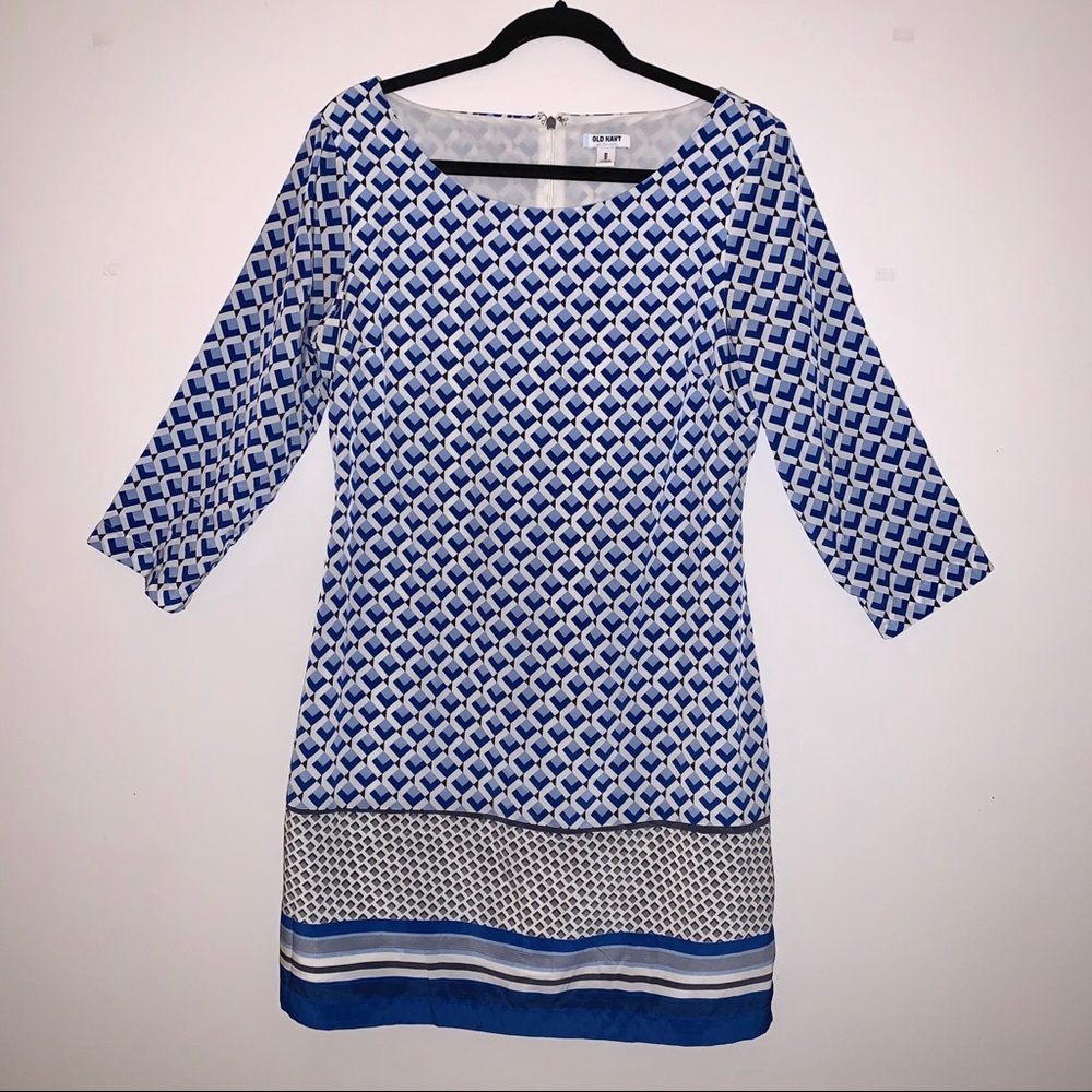 Blue Patterned Old Navy Dress